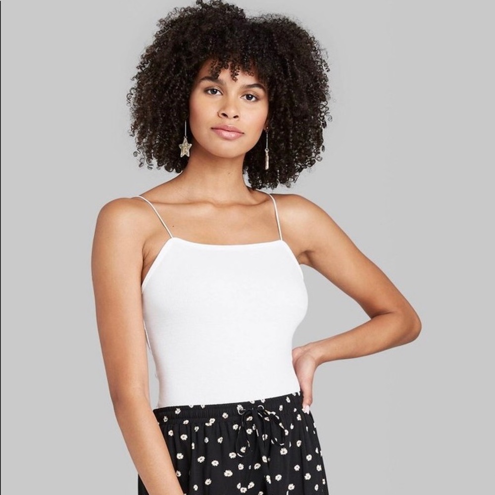 NWT white body suit tank